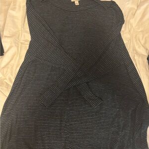 Sejour gray and Black Striped tunic with blue undertones